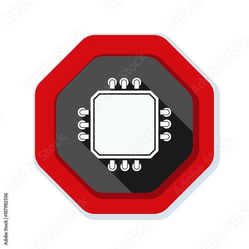 CPU Warning sign illustration