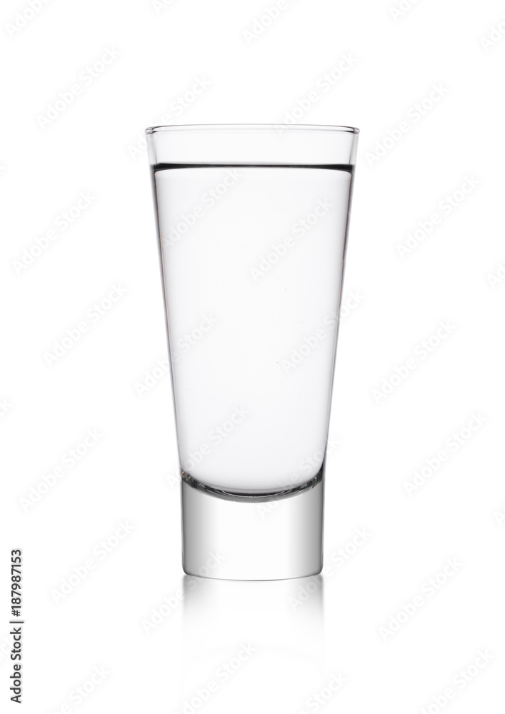 Elegant glass with healthy still clear water Elegant glass with healthy still clear water