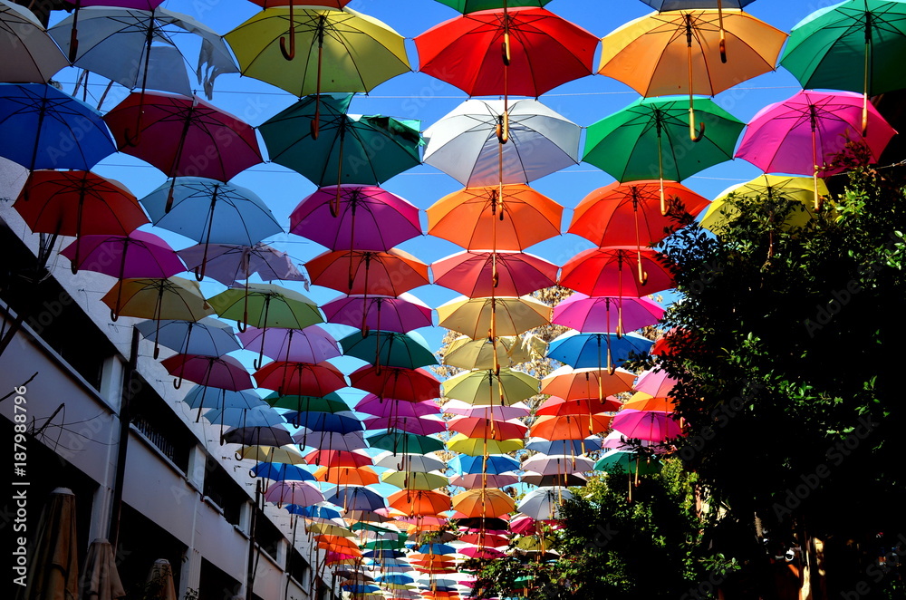 Colorful Umbrella // Bunte Schirme Stock Photo | Adobe Stock