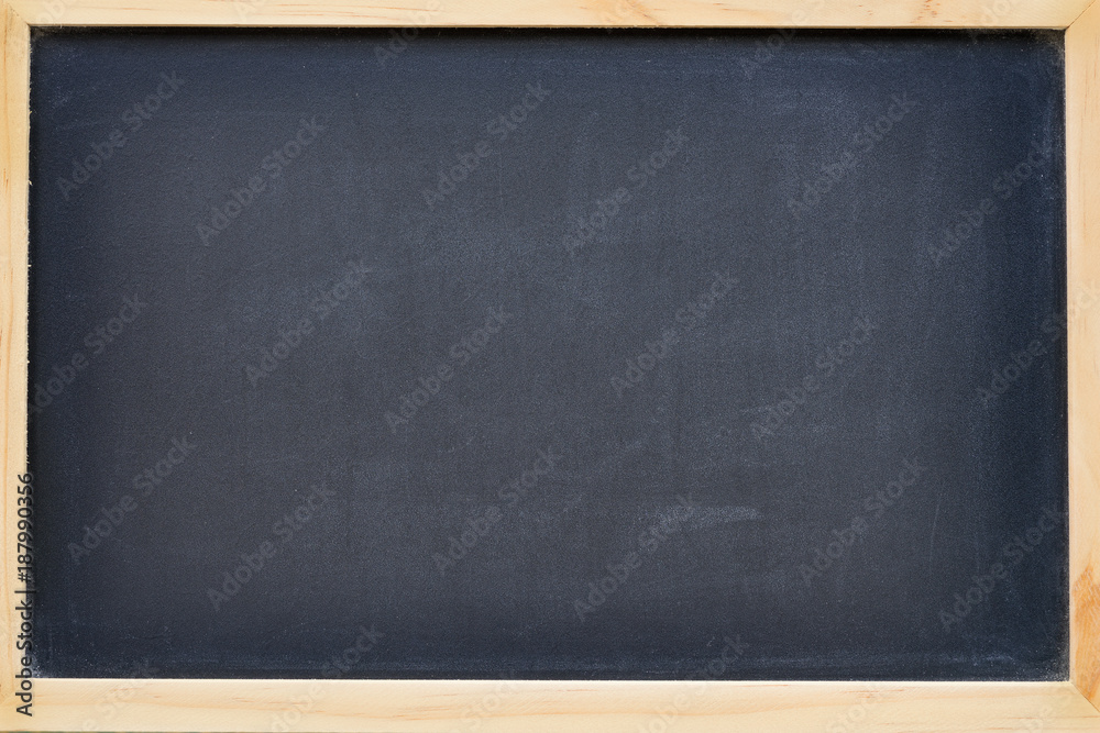 empty chalkboard in wood frame with free space for text empty chalkboard in wood frame with free space for text