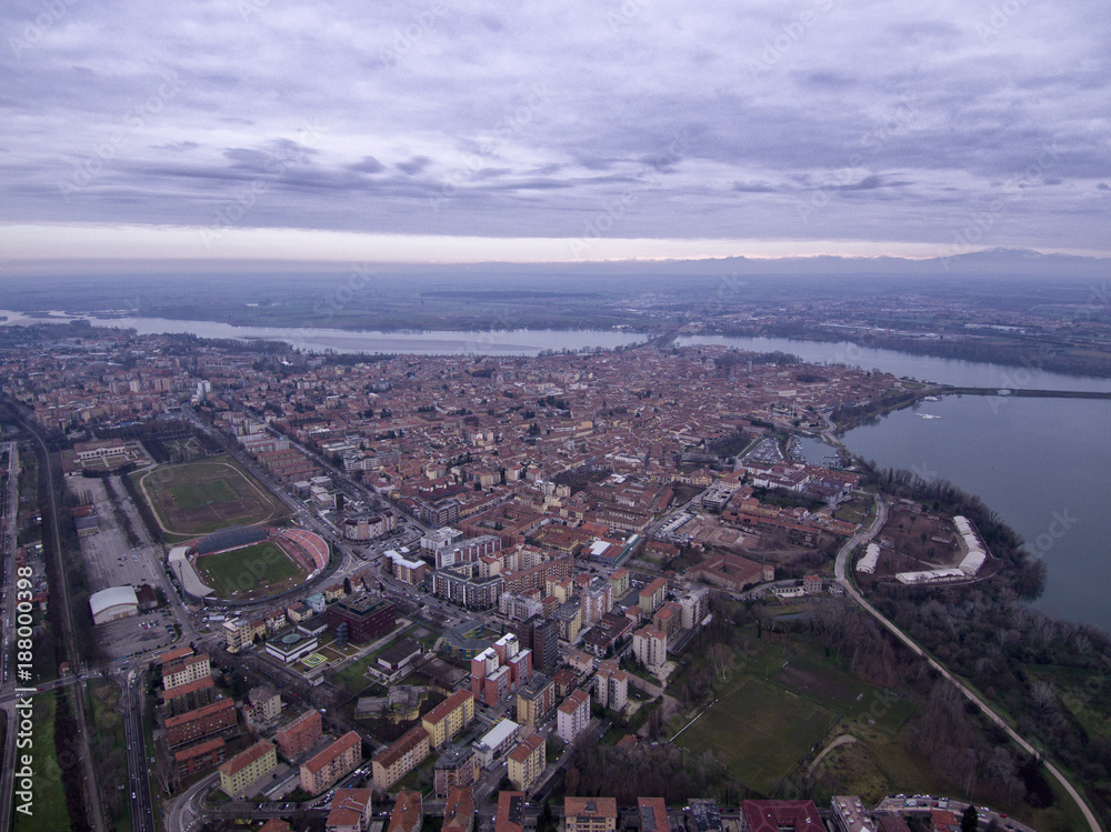 Fototapeta premium Mantova, panoramica