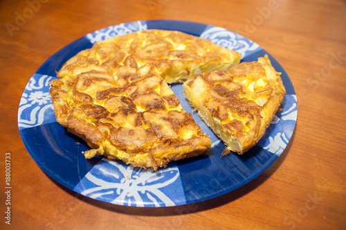 homemade spanish omelette