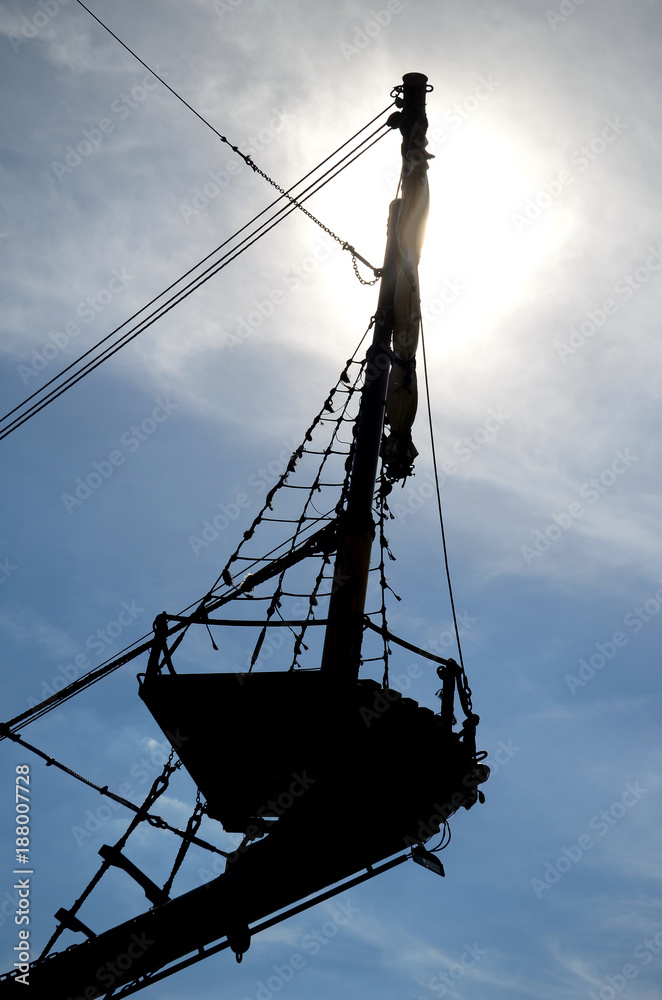 Galleon's bow (replica of a pirate ship)
