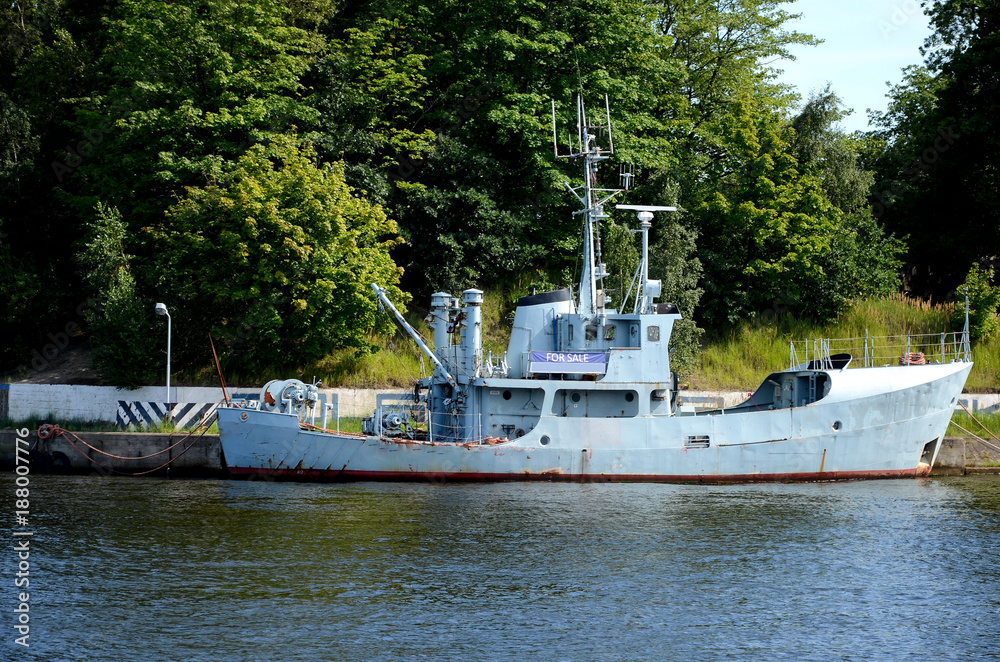 An old ship put up for sale