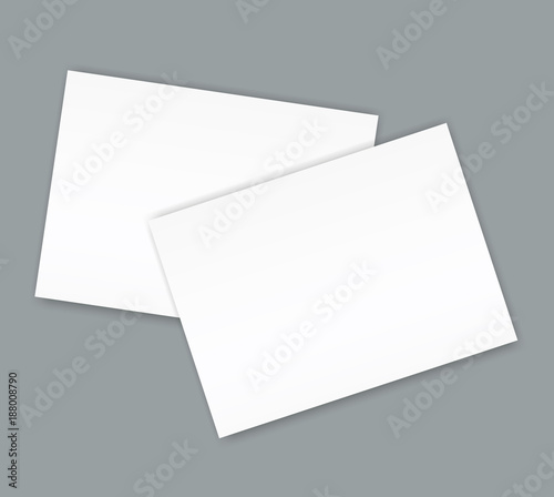 Blank catalogue landscape brochure mockup cover template