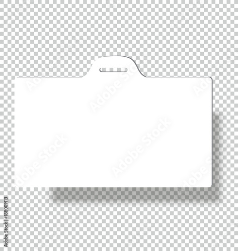 Blank Name Tags Mockup. Vector Illustration of Identity Card Badge mockup cover template.