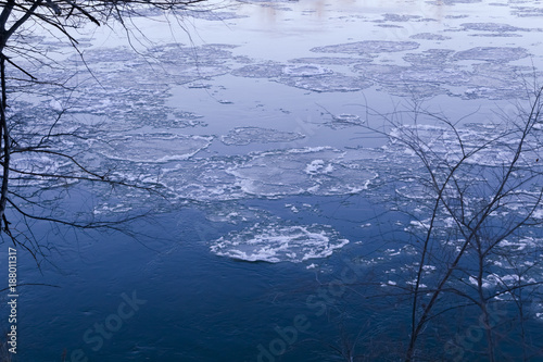 Ice Flows on the River