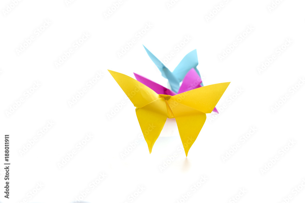 Three Origami Butterflies for Spring