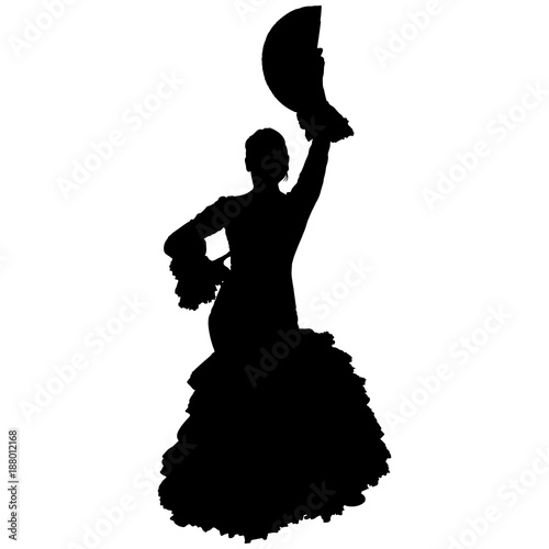 flamenco dancer with a fan