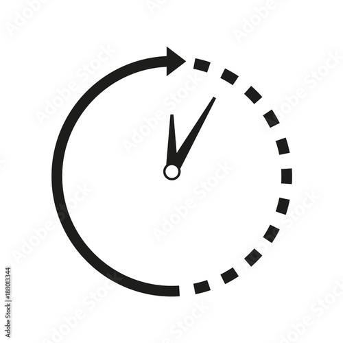 Time-clock around icon