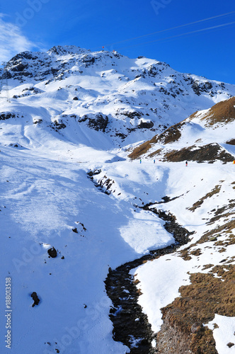 Davos; Wintersport; Skifahrer, Parsenn; Schweizer Alpen