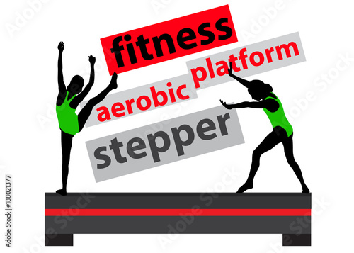 Fitness Concept - Aerobic Platform Training