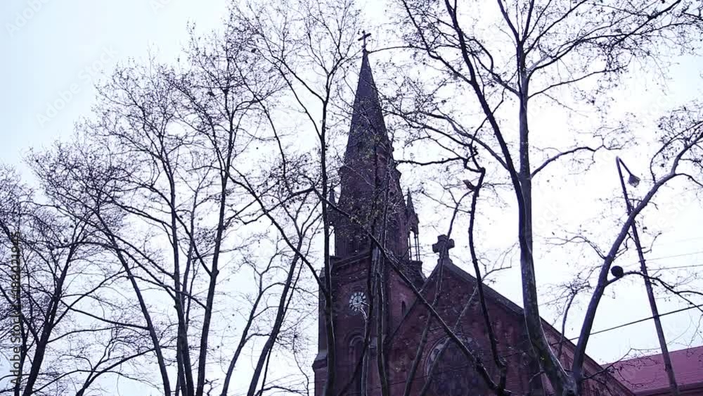 Parish among the trees. Parish of Our Lady of La Merced, Pergamino, Buenos Aires.