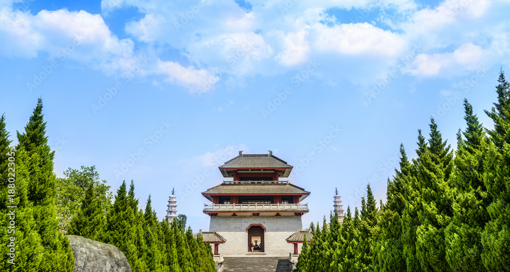 The Chongsheng Temple, Located near the old town of Dali, Yunnan, China. The Chongsheng Temple, Located near the old town of Dali, Yunnan, China.
