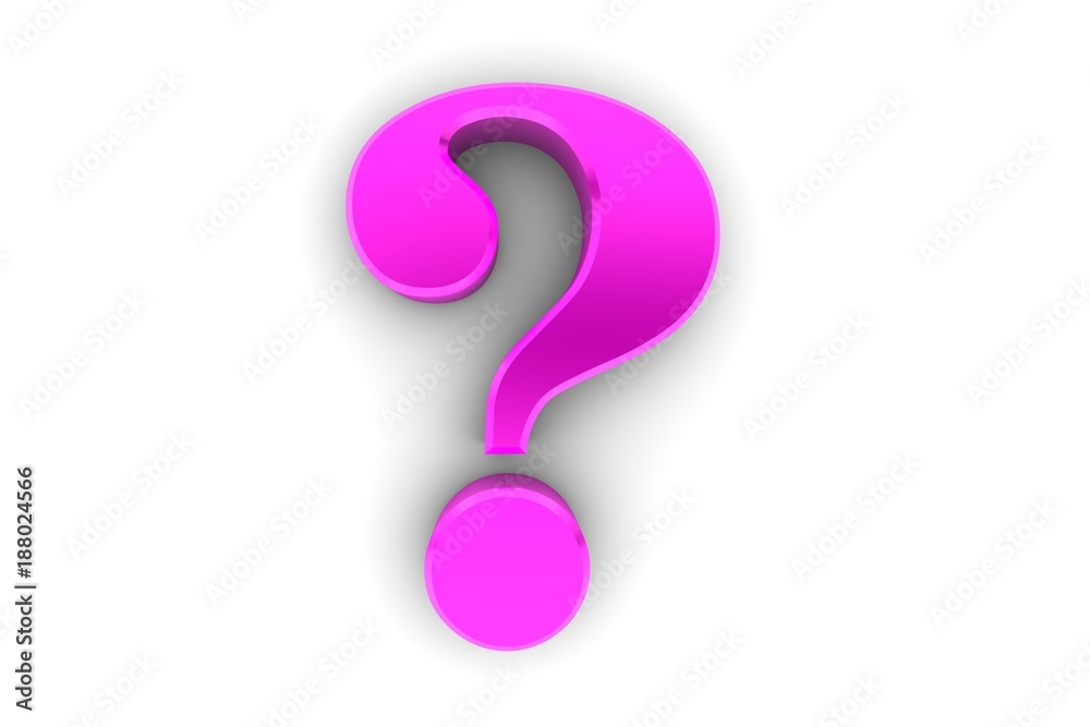 girls question mark pink 3d interrogation isolated on white girls question mark pink 3d interrogation isolated on white