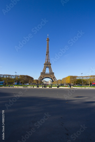 Eiffel Tower in Paris in Autumn