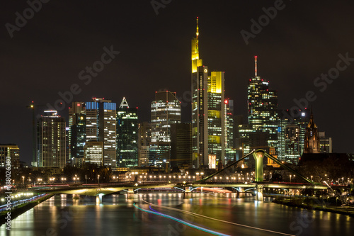 Skyline Frankfurt at night