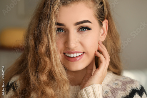 Portrait of beautiful smili...