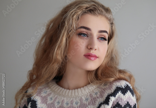 Portrait of beautiful young...