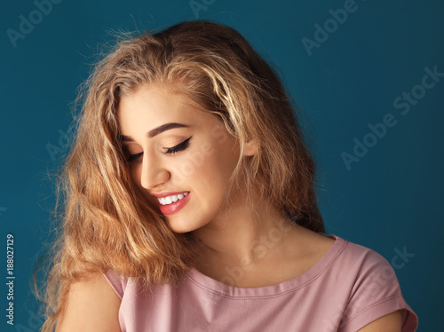Portrait of beautiful smili...