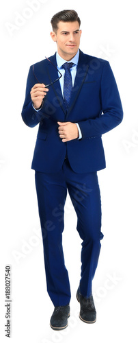 Handsome man in elegant sui...