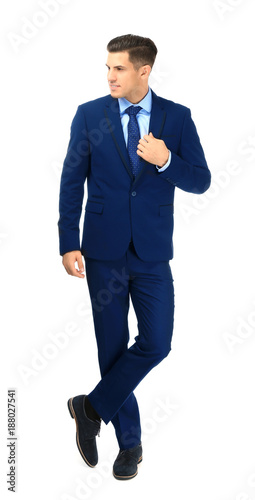 Handsome man in elegant sui...