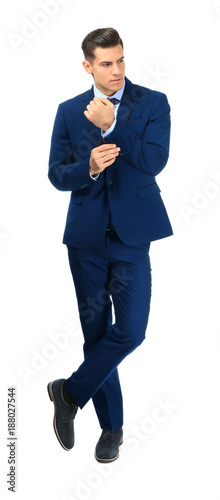 Handsome man in elegant sui...