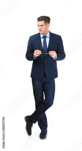 Handsome man in elegant sui...