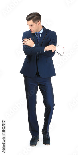 Handsome man in elegant sui...