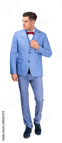 Handsome man in elegant sui...