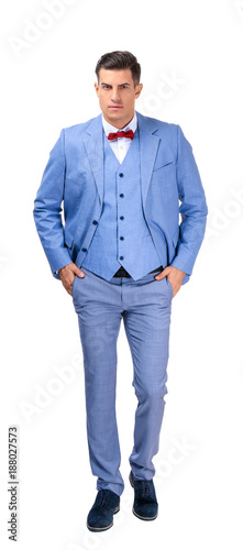 Handsome man in elegant sui...