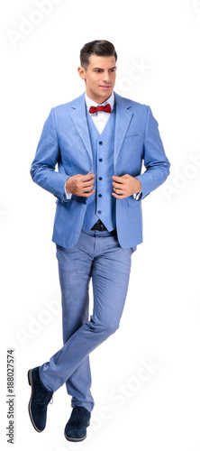 Handsome man in elegant sui...