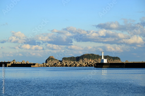 Obraz na płótnie 港の風景 宮崎県日南市 大堂津港 w salonie