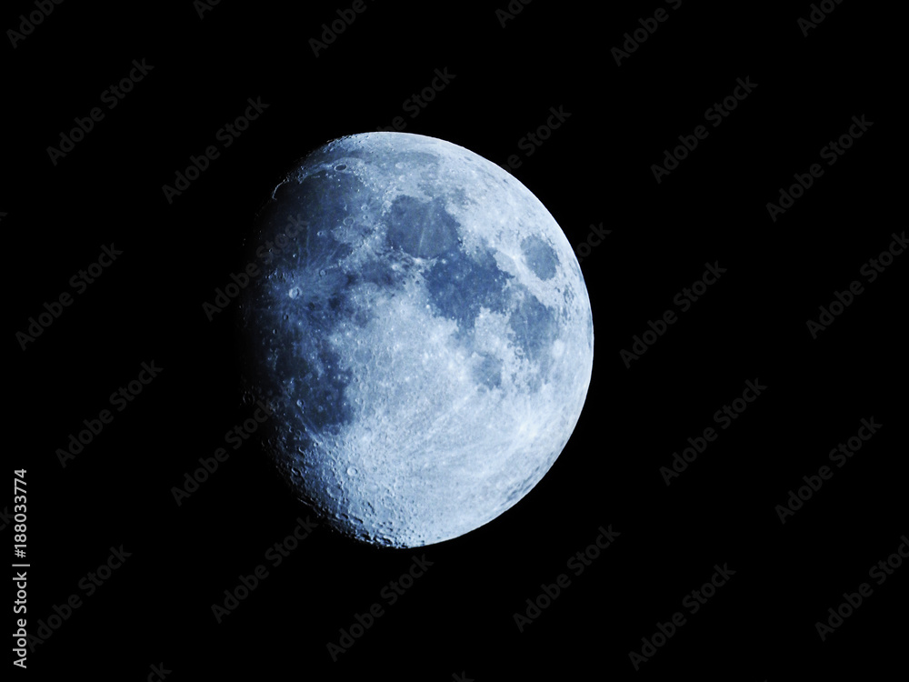 Obraz premium Moon phases as background / The Moon is an astronomical body that orbits planet Earth, being Earth's only permanent natural satellite. It is the fifth-largest natural satellite in the Solar System 