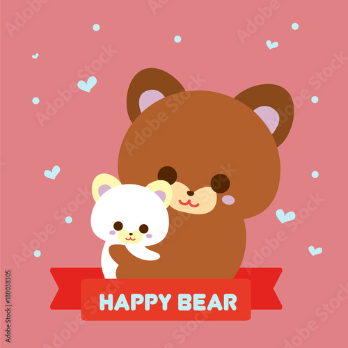 Bear kids illustration
