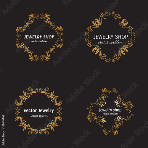 Jewelry logo design template