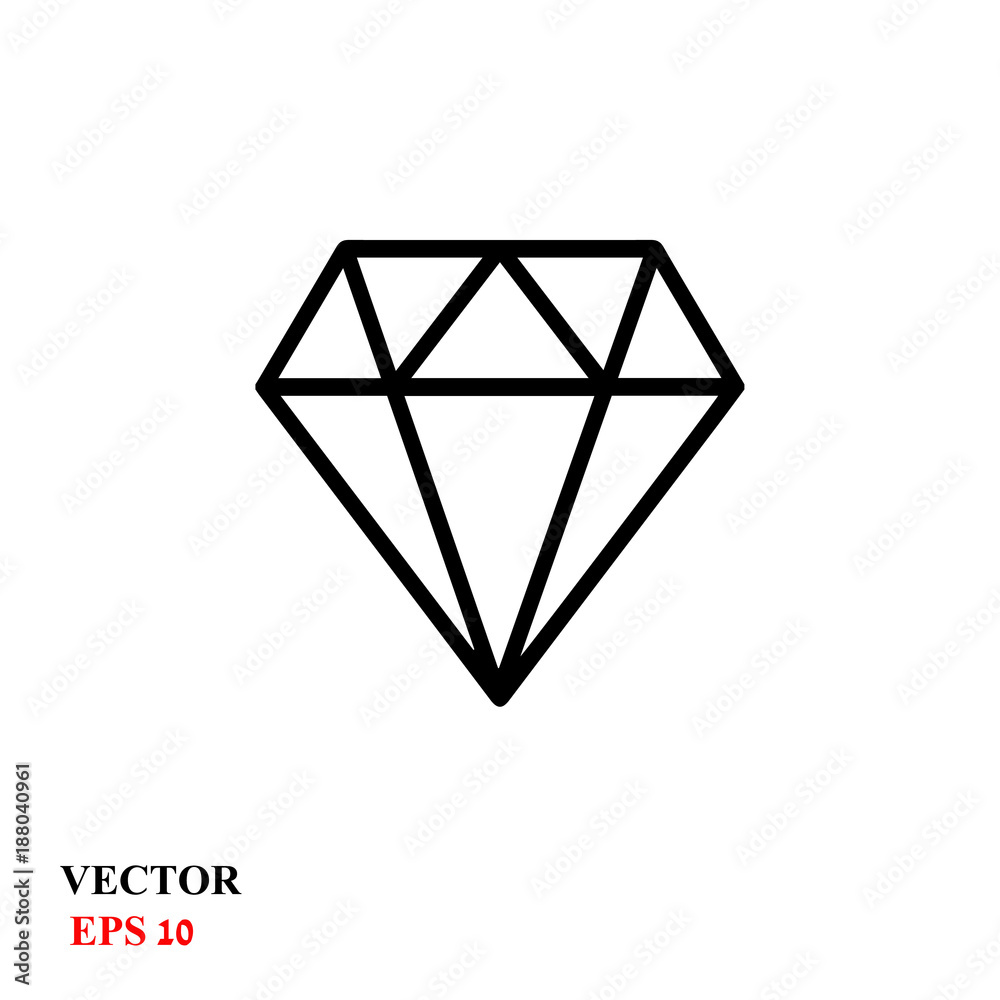Diamond vector icon Diamond vector icon
