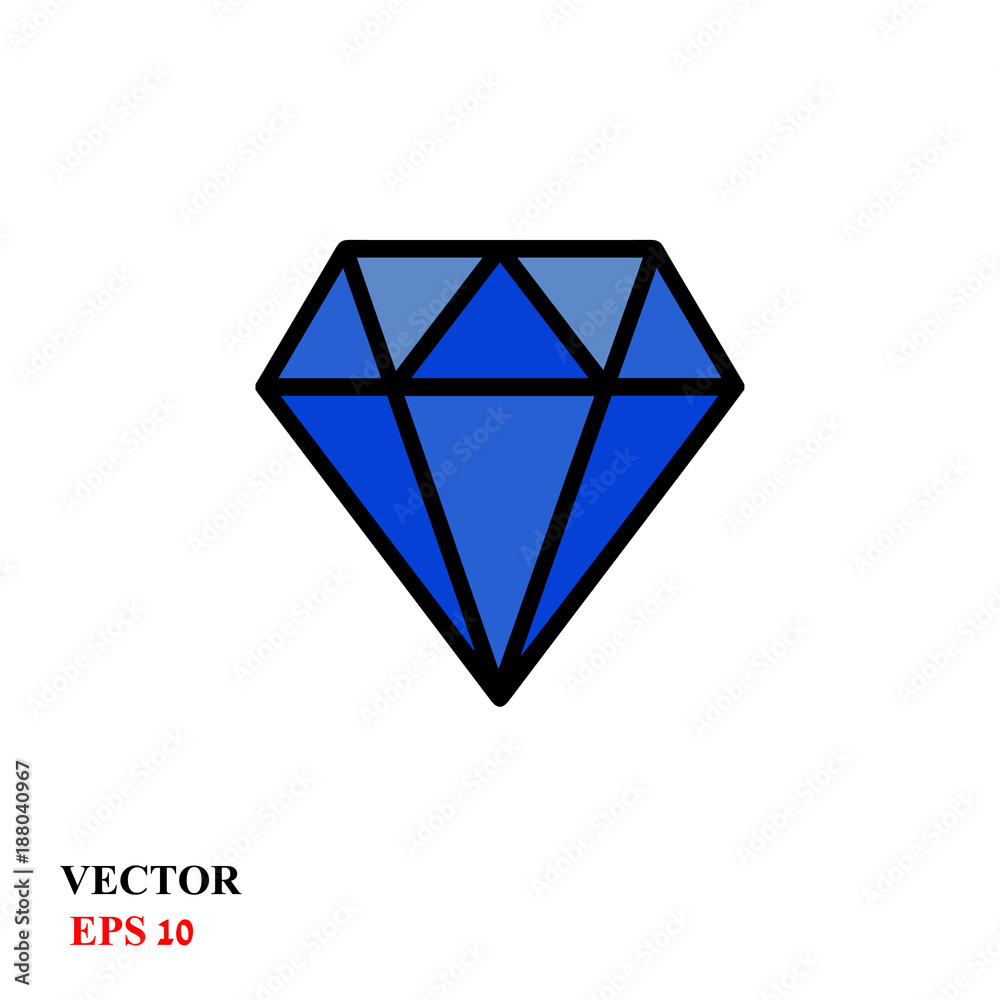 Diamond vector icon