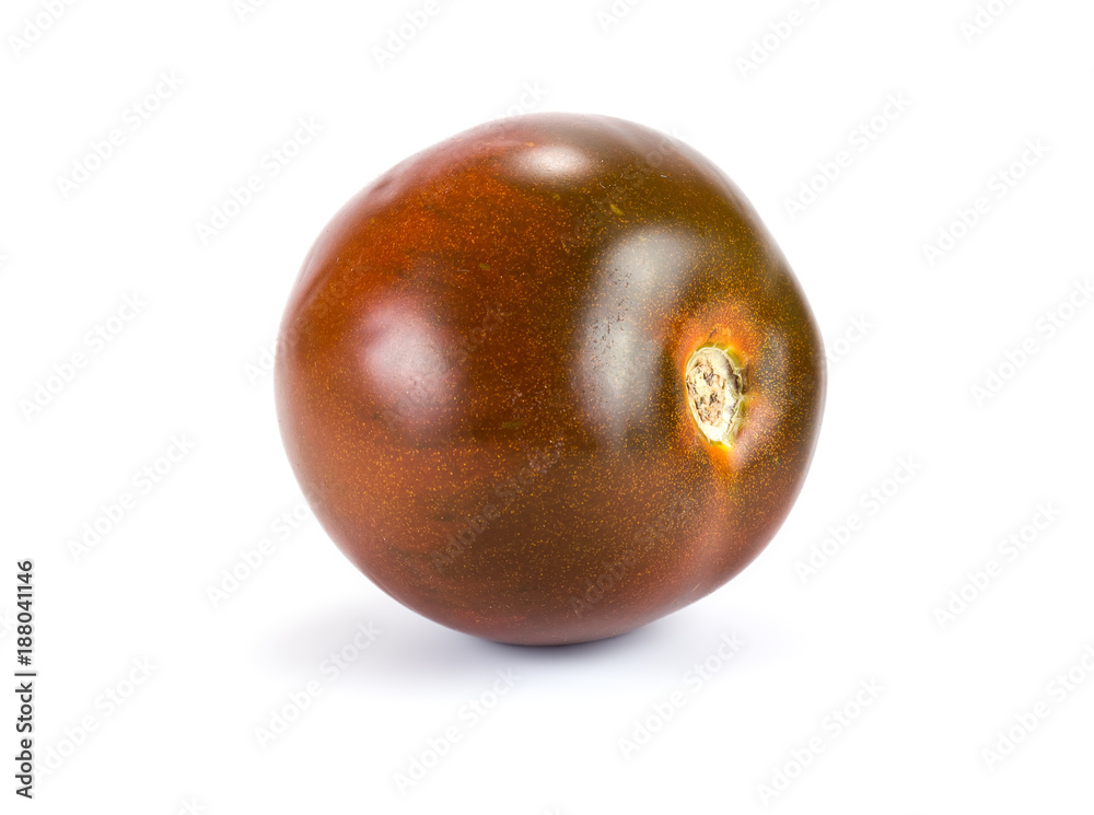Obraz premium Brown tomato on white