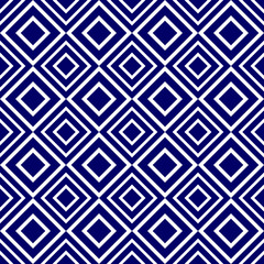 Acrylglasbilder Dunkelblaue Muster Geometrisches Schwarz Weiß Ornament Muster  © Designer
