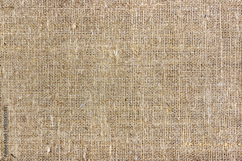 Brown burlap texture. Background of natural fabric