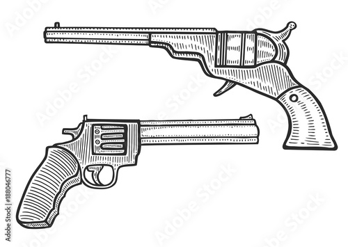 Revolver Pistol Set.