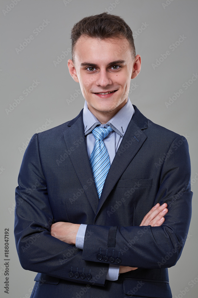 Young man in business suit Young man in business suit