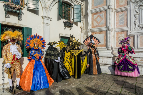 Carnival masks in Venice. The Carnival of Venice is a annual festival held in Venice, Italy. The festival is word famous for its elaborate masks.