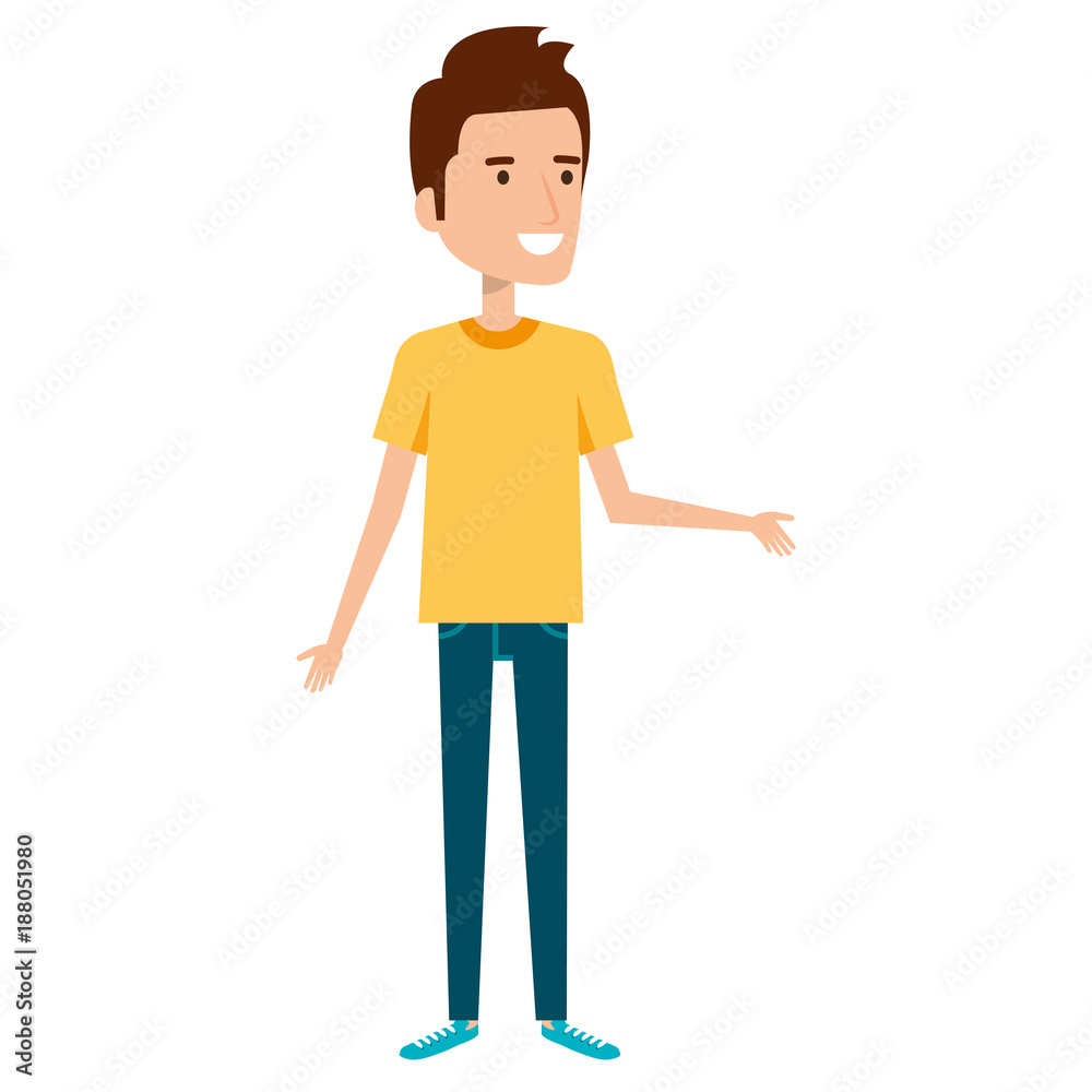 young man avatar character young man avatar character
