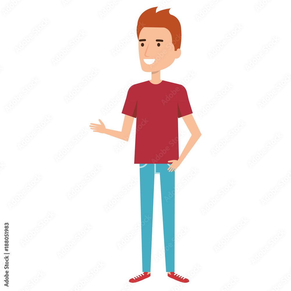young man avatar character young man avatar character