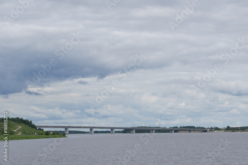 Wallpaper Mural Old bridge over river view in summer Torontodigital.ca
