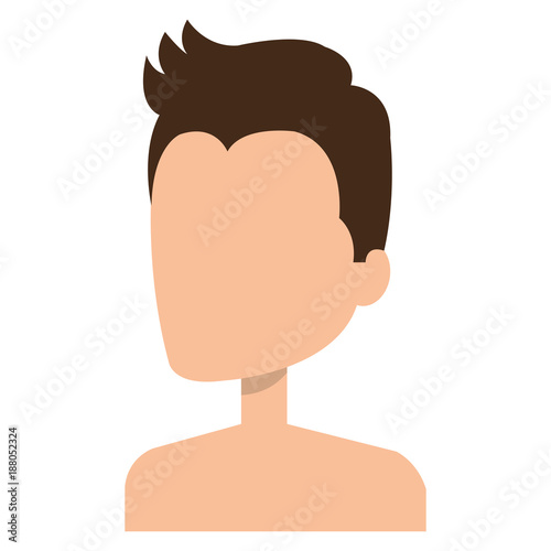 young man shirtless avatar character