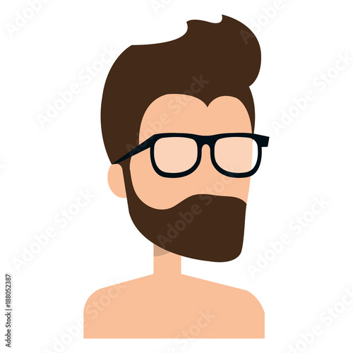 young man shirtless avatar character