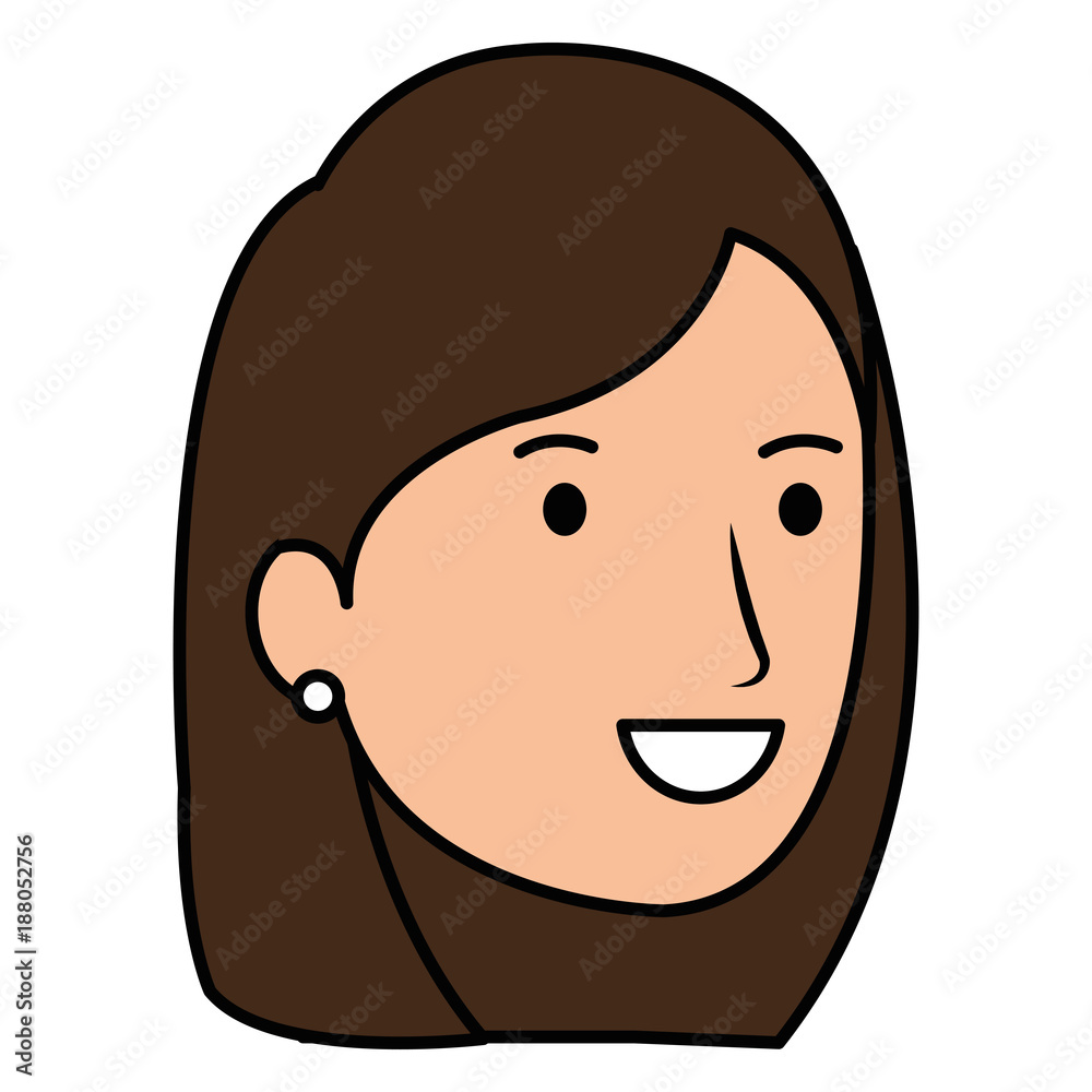 beautiful woman head avatar character beautiful woman head avatar character